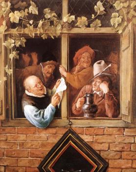 敭 斯蒂恩 Rhetoricians at a Window 敭 斯蒂恩 Rhetoricians at a Window